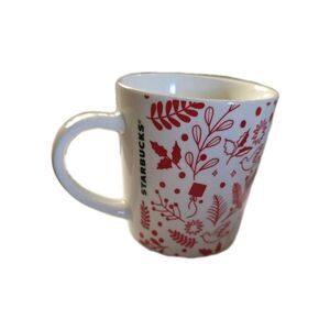 Starbucks Holiday Mug 14 oz. Red White Dove Christmas